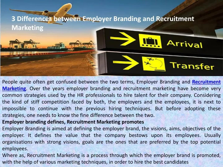 3 differences between employer branding