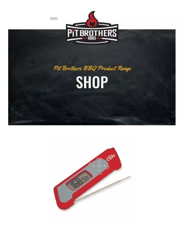 pit brothers bbq product range shop