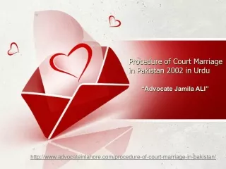 Easy Method of Court Marriage Procedure in Pakistan 2020