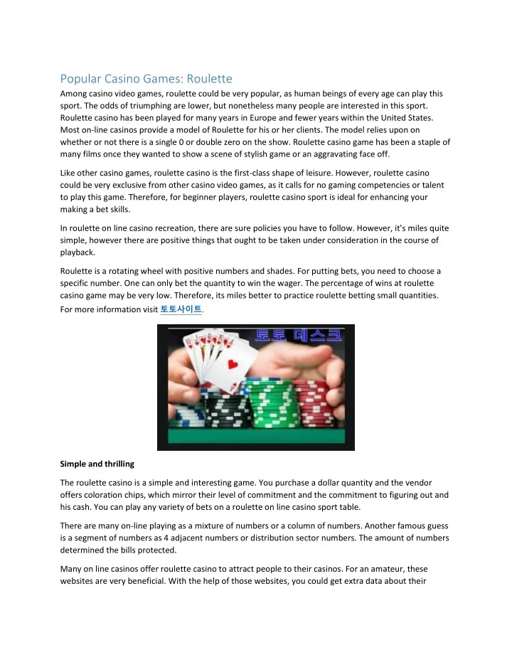 popular casino games roulette among casino video