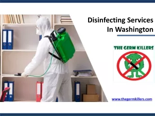 Disinfecting Services In Washington - Thegermkillers.com