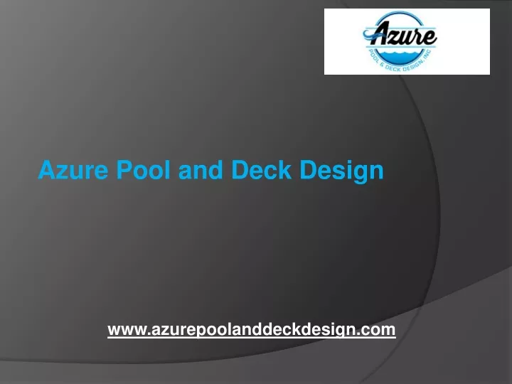 azure pool and deck design