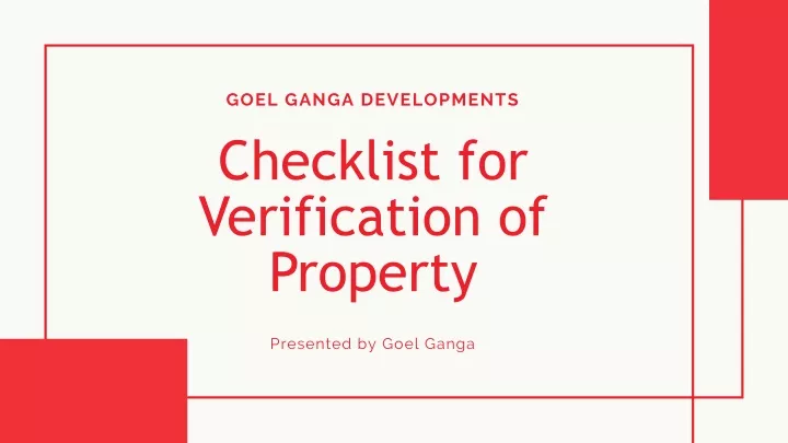 goel ganga developments