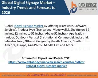 global digital signage market industry trends