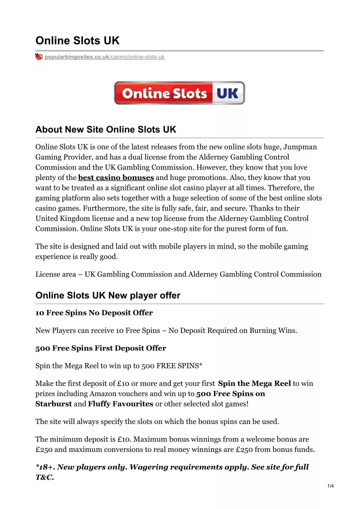 online slots uk