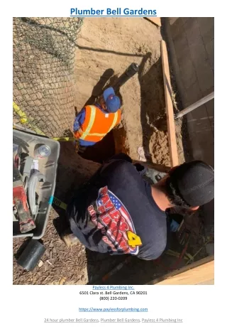 plumber bell gardens