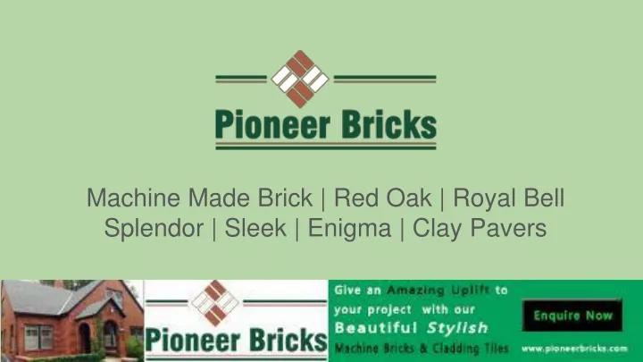 machine made brick red oak royal bell splendor sleek enigma clay pavers