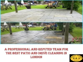 A Professional and Reputed Team for the Best Patio and Drive Cleaning in London