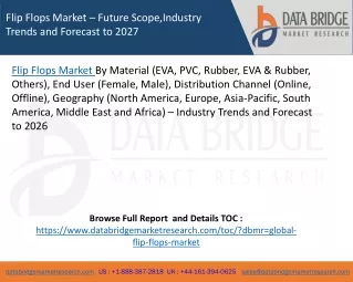 flip flops market future scope industry trends