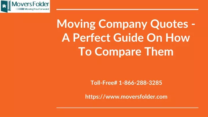moving company quotes a perfect guide on how to compare them