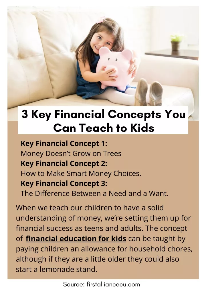 3 key financial concepts you can teach to kids