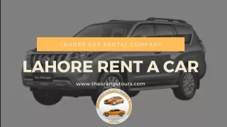 lahore car rental company