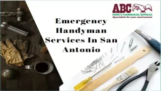 Handyman Services in San Antonio, TX