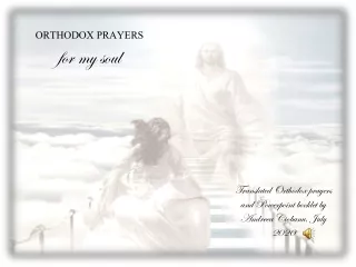 Orthodox prayers translated into English