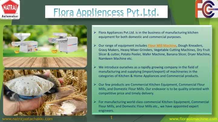 flora appliances pvt ltd is in the business