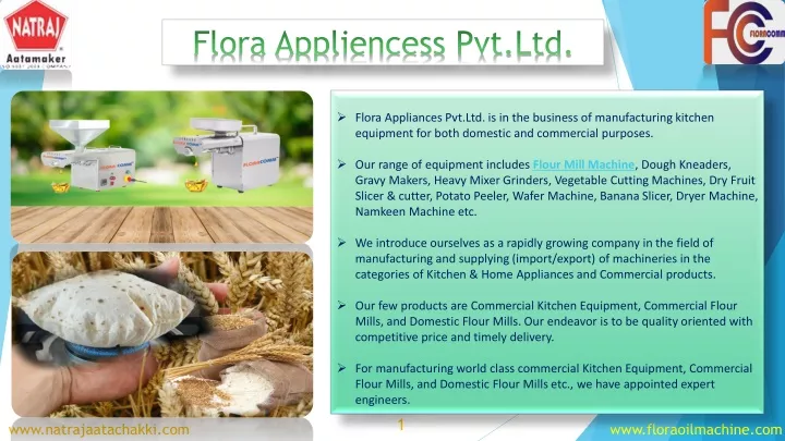 flora appliances pvt ltd is in the business