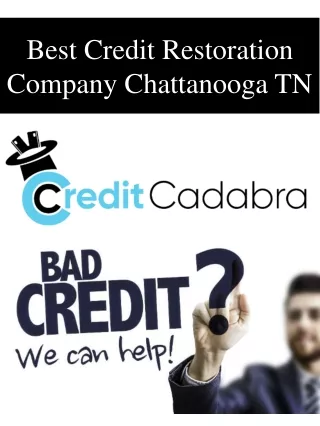 Best Credit Restoration Company Chattanooga TN
