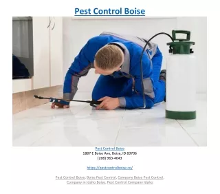 pest control boise
