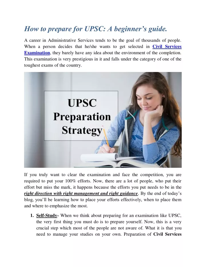 how to prepare for upsc a beginner s guide