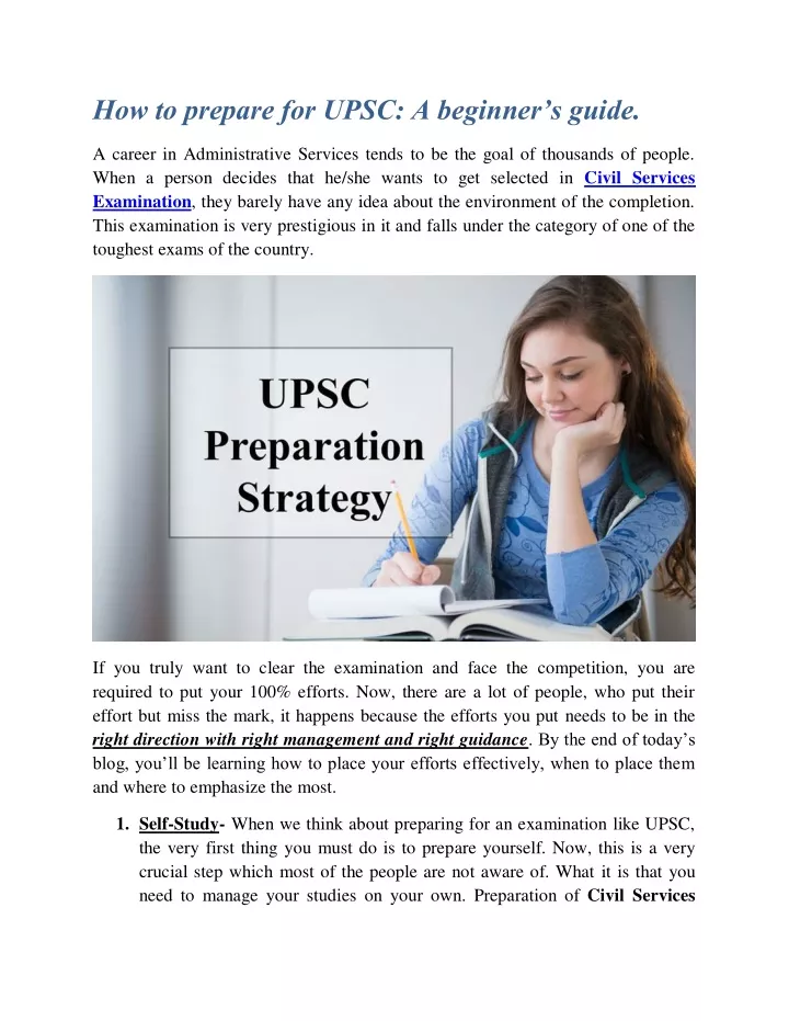 PPT - How To Prepare For UPSC: A Beginner’s Guide PowerPoint ...