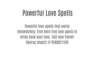 Powerful Love Spells