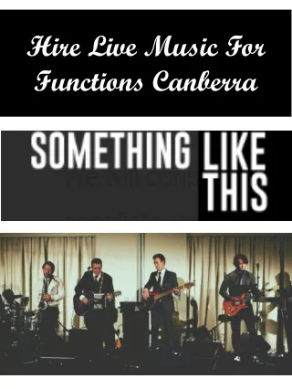 hire live music for functions canberra