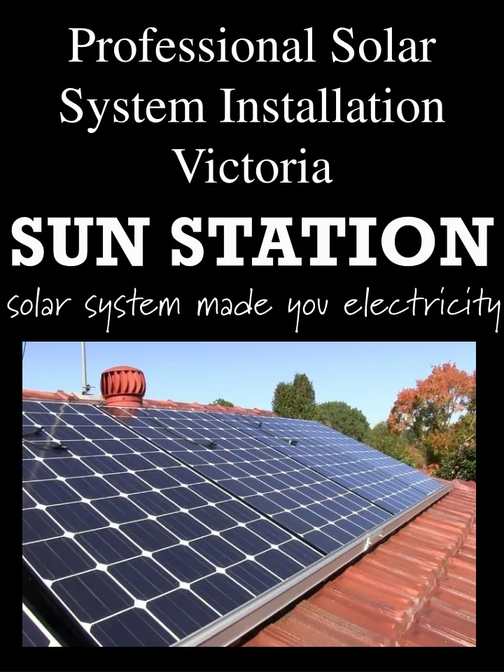 professional solar system installation victoria
