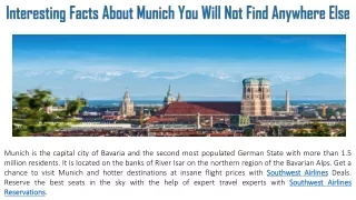 interesting facts about munich you will not find