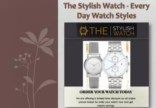 The Stylish Watch  - www.everydaywatchstyles.com, Add: 1985 Henderson Rd. Suite 1158, Columbus, OH 43220-2401, Phone: (8