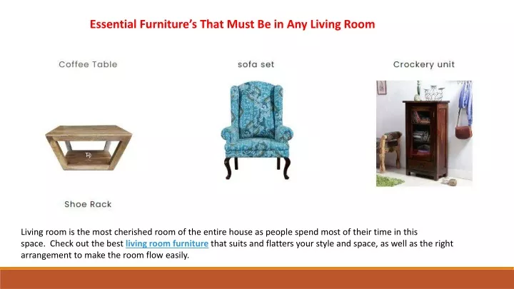 essential furniture s that must be in any living