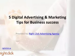 5 Digital Advertising & Marketing Tips for Business success