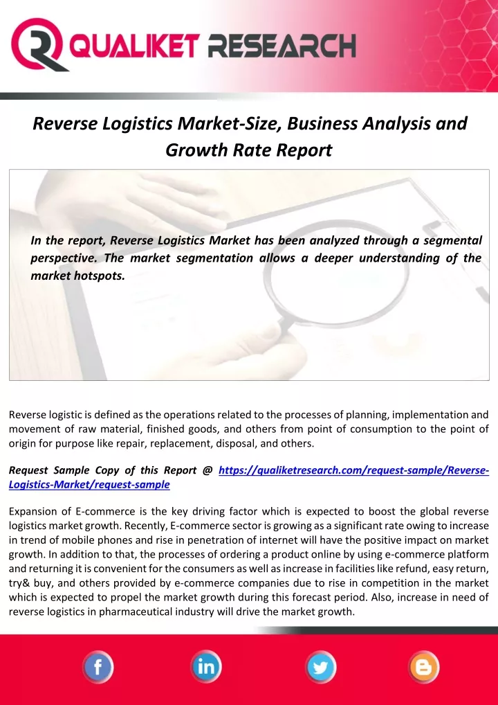 reverse logistics market size business analysis