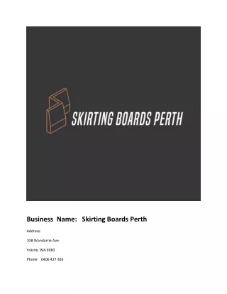 Skirting Boards Perth