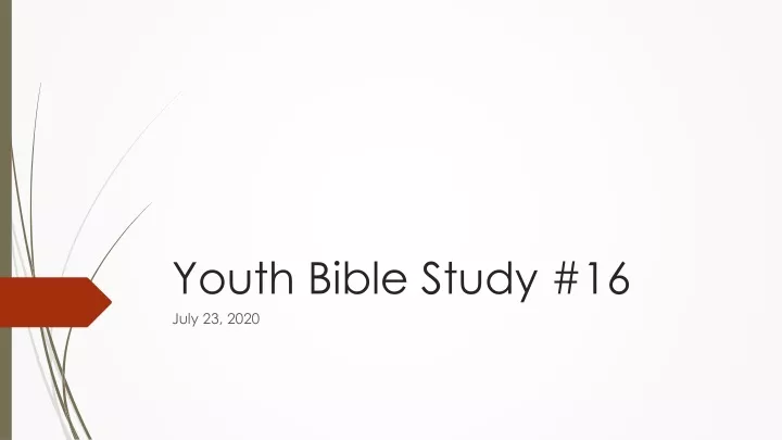 youth bible study 16