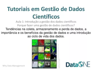 tutoriais em gest o de dados cient ficos