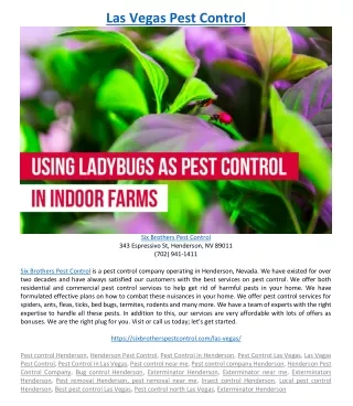 las vegas pest control
