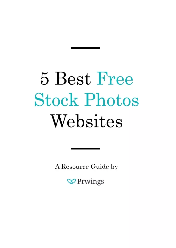 5 best free stock photos websites