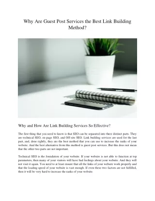 why are guest post services the best link