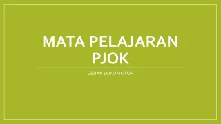 mata pelajaran pjok