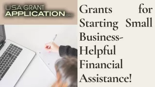 Grants for Starting Small Business- Helpful Financial Assistance!