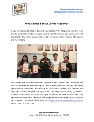 baristacoursemelbourne