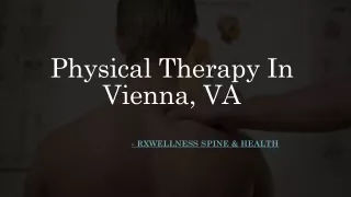 Physical Therapy In Vienna, VA