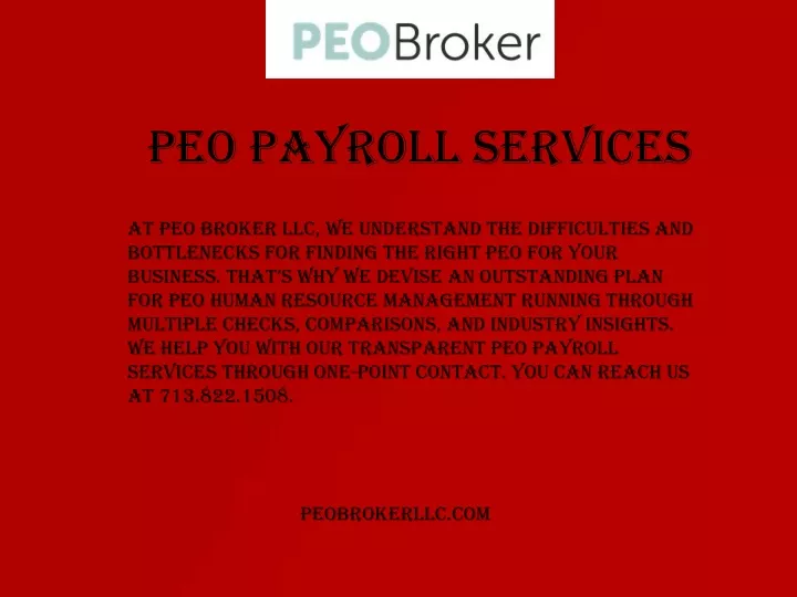 peo payroll services