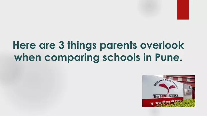 here are 3 things parents overlook when comparing schools in pune