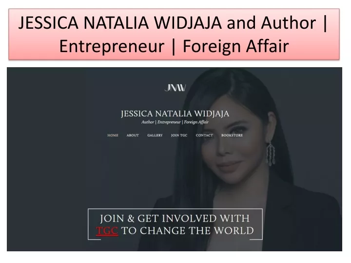 jessica natalia widjaja and author entrepreneur
