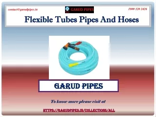 Buy The Cheapest Flexible Tubes Pipes And Hoses