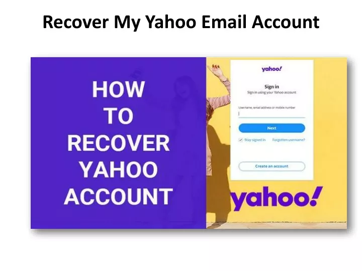 recover my yahoo email account