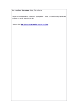 get best ebay clone app ebay clone script