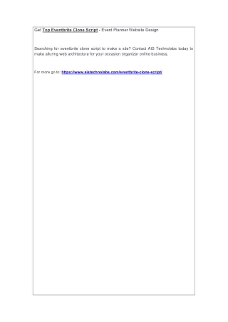 get top eventbrite clone script event planner