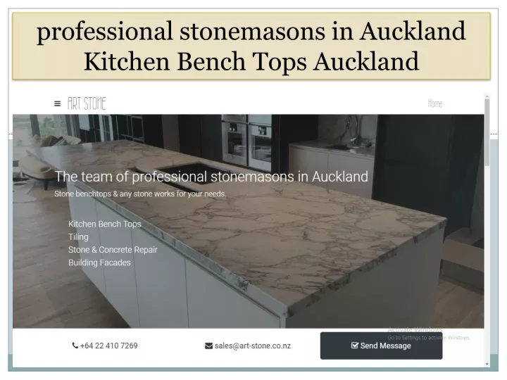 professional stonemasons in auckland kitchen